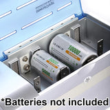 Universal Battery Charger for C D AA AAA 9V Ni-MH Ni-CD Rechargeable Batteries with Discharge Function