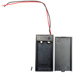 9V Battery Holder with Cover, ON/OFF Switch, Red & Black Wire Leads