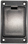 9V Battery Box, Plastic Panel Mount with 4 Screw Holes (1.23" x 1.96" x 2.21")