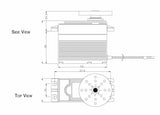 Hitec HS-5765MH High Voltage, Metal Gear, Giant Scale Servo, 347 oz/in (25 kg/cm) Max Torque