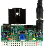 Adjustable Breadboard Power Supply Kit, Adjustable Output (184)