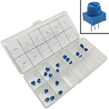 20 Piece Cermet Potentiometer Kit, Single Turn with Knob, 500 Ohms to 1M Ohms