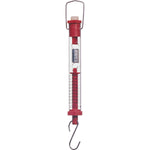 Tubular Spring Scale 2000 Grams (2 Kilograms) / 20 Newtons, Color: Red