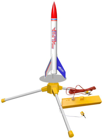 Estes Mini Alpha Model Rocket Launch Set, Beginner Skill Level Kit with Mini Launch Controller and Mini Launch Pad (2458)