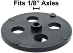 100 Pack Black 35mm Front Wheels for Shell Style Co2 Dragsters