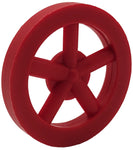 100 Pack Red 35mm Front Wheels with Spokes for Co2 Dragsters