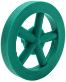 100 Pack Green 35mm Front Wheels with Spokes for Co2 Dragsters