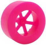 100 Pack Pink 40mm Rear Wheels with Spokes for Co2 Dragsters