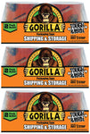 Gorilla 6 Count 30 Yard Packaging Tape Refill Rolls, Tough & 3" Wide, Heavy Duty