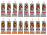 Gorilla 16 Pack 0.2 Ounce Tubes Clear Grip Waterproof Contact Adhesive Minis, Clear