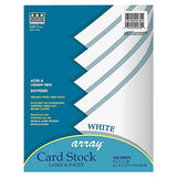 Pacon 100 Sheets 8.5" x 11" Card Stock, White (101188)