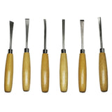 Excel Blades 6-Piece Wood Carving Set for Beginners - Includes Chisels and Gouges