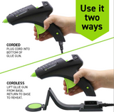 Cordless/Corded Full Size Glue Gun - High Temperature 60 Watt (Specialty Series CL-800F)