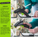 Cordless/Corded Full Size Glue Gun - High Temperature 60 Watt (Specialty Series CL-800F)