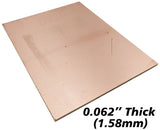 3" x 4" Double Sided Copper Clad Circuit Board, FR-4 Fiber Glass