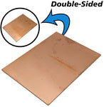 3" x 4" Double Sided Copper Clad Circuit Board, FR-4 Fiber Glass