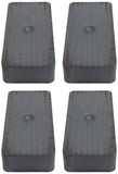 4 Pack Rare Earth Magnets, Grade 5, 1.875" x 0.875" x 0.375"