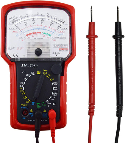 Analog Multimeter, 20-range AC / DC General Purpose with 7 Functions