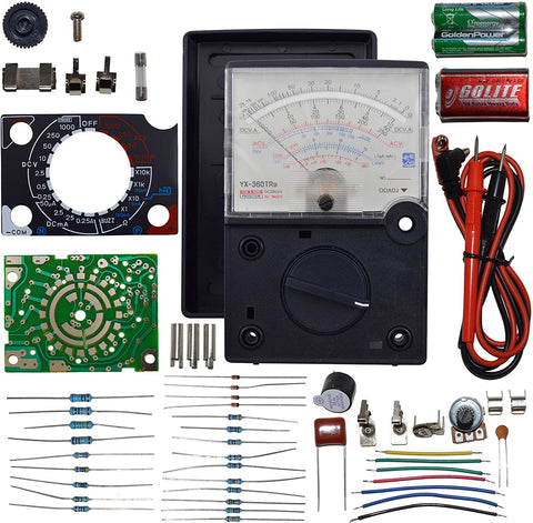 DIY Analog Multimeter Soldering Practice Kit with Assembly Manual