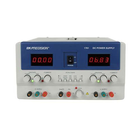 BK Precision Triple Output Power Supply, Two 0-35 V (A&B), One 2-6.5 V - Model 1761