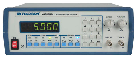 BK Precision 5MHz Function Generator DDS Model 4005DDS