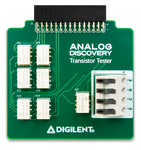 Digilent Transistor Tester for Analog Discovery: Enables Characteristic Curve Tracing for Diodes and Transistors