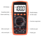 Digital Multimeter with LCD Display, Measures Inductance, Frequency, Temperature, Capacitance, Resistance