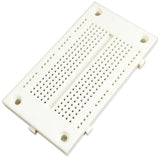 Premium Solderless Breadboard with 270 Tie-Points, White ABS Plastic with Mounting Holes (3.3" × 1.8")