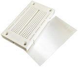 Premium Solderless Breadboard with 270 Tie-Points, White ABS Plastic with Mounting Holes (3.3" × 1.8")