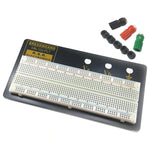 Premium Solderless Breadboard with Metal Backplate, 3 Binding Posts, 830 Tie Points