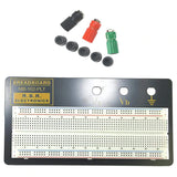 Premium Solderless Breadboard with Metal Backplate, 3 Binding Posts, 830 Tie Points