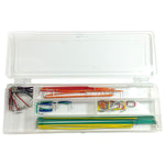 Premium Solderless Breadboard, 830 Tie Points and 3 Binding Posts, and includes a 70 Piece Jumper Set