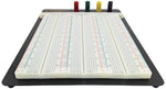 Premium Solderless Breadboard with Aluminum Backplate (2,390 Contact Points, 4 Binding Posts), 9.4" x 7.7"