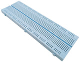 Premium Solderless Breadboard, 830 Tie Points, High Temperature, 6.5" x 2.14", Light Blue Color