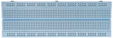 Premium Solderless Breadboard, 830 Tie Points, High Temperature, 6.5" x 2.14", Light Blue Color