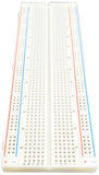 Solderless Breadboard, 830 Tie Points, 6.5" x 2.1", RoHS Compliant