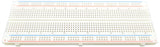 Solderless Breadboard, 830 Tie Points, 6.5" x 2.1", RoHS Compliant