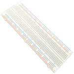 Solderless Breadboard, 830 Tie Points, 6.5" x 2.1", RoHS Compliant