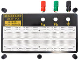 RSR Premium Breadboard with Metal Plate, 840 tie points, 3 binding posts, phosphor bronze contacts