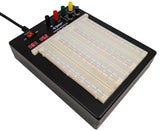 Powered Solderless Breadboard with 2390 Tie Points, 3 Regulated Power Supplies, 2 LED Display Voltmeters