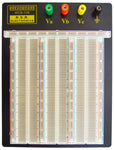 Premium Solderless Clear Breadboard - 2,390 Tie Points, 9.4" x 7.7", 4 Binding Posts