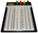 Premium Solderless Clear Breadboard - 2,390 Tie Points, 9.4" x 7.7", 4 Binding Posts