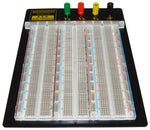 Premium Solderless Clear Breadboard with 70 Piece Jumper Wire Kit - 2,390 Tie Points, 9.4" x 7.7", 4 Binding Posts