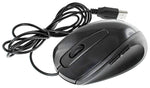 5 Button Scrolling USB Wired Optical Mouse, 1000 DPI - Black