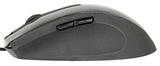 5 Button Scrolling USB Wired Optical Mouse, 1000 DPI - Black