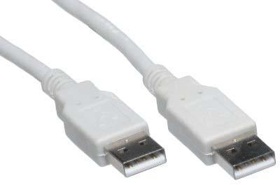 USB Cables and Adaptors - 6 Foot Type A Male to A Male Cable