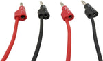 RSR Test Leads - Banana to Banana Lead Set (Includes 1 Red & 1 Black), 36" Length, Stackable