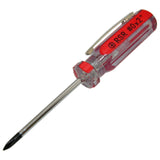 Mini Phillips #0 Screwdriver with Magnetized Tip and Pocket-Clip