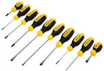 Stanley 10 Piece Screwdriver Set with Comfort Grip Handles (STHT60799)