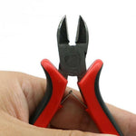 Mini Diagonal Cutter with Return Spring and Rubber Grip Handle